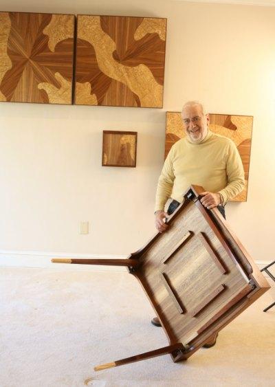 Wood Article - Abraham Tesser with Hanging Tables