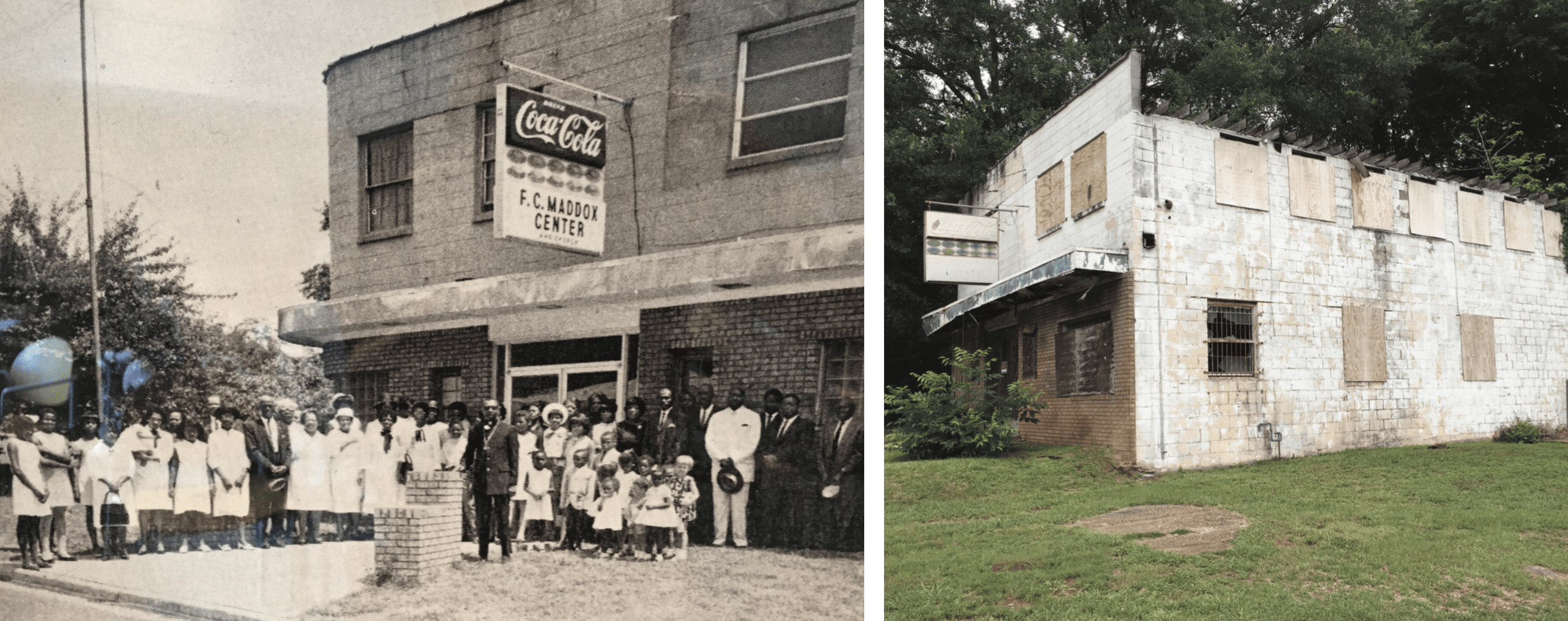 Maddox Center then and now