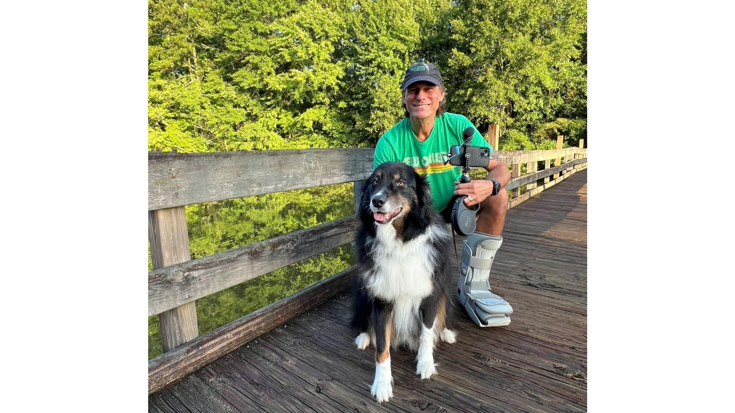 Quint with boot & Ozzie (Dog)